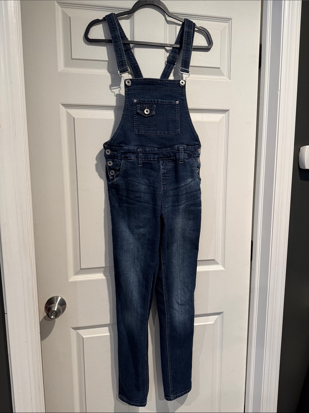 Dark Blue Denim Women's Overalls